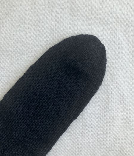 70 handgestrickte socken schwarz tuerkis spitze Gr. 42-43