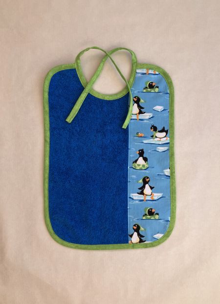 binde laetzchen royalblau kiwi mit pinguinen hoch